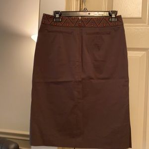 Designer cotton skirt with embroidery details